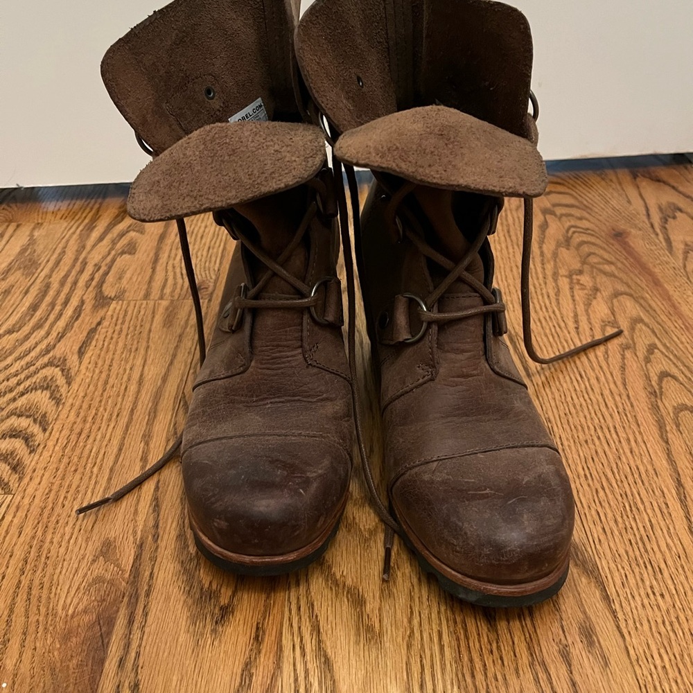 Sorel Women's Brown Heeled Boots